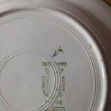 Plates Creuses Sarreguemines Bagatelle Red Lot of 4 old dp 112142