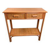 Rattan console