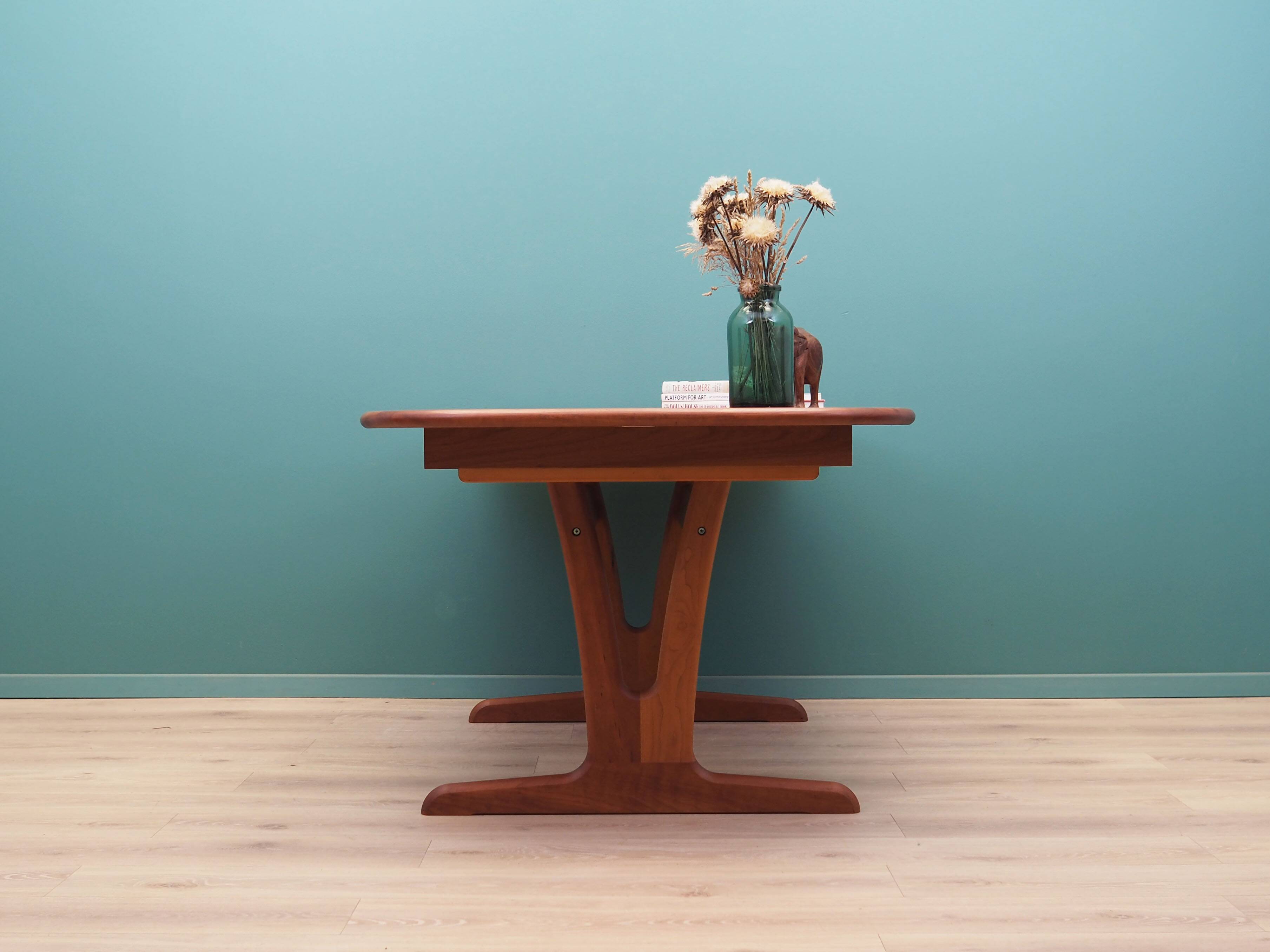 Cherry table, Danish design, 1970s, production: Denmark