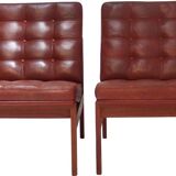 Pair of vintage armchairs by Ole Gjerlovs Knudsen and Torben Lind for France and SØn 1960