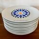 Set of 9 blue German plates bareuther waldsassen