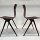 Vintage set of four Galvanitas S22 school chairs in the Netherlands