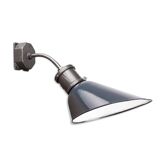 Industrial Vintage Wall Lamp from Seimens in Blue-Grey, Bauhaus, 1930s