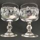 Set 12 verres d’Alsace cristal gravé vin et apéritif
