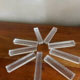 9 portes couteaux  en verre
