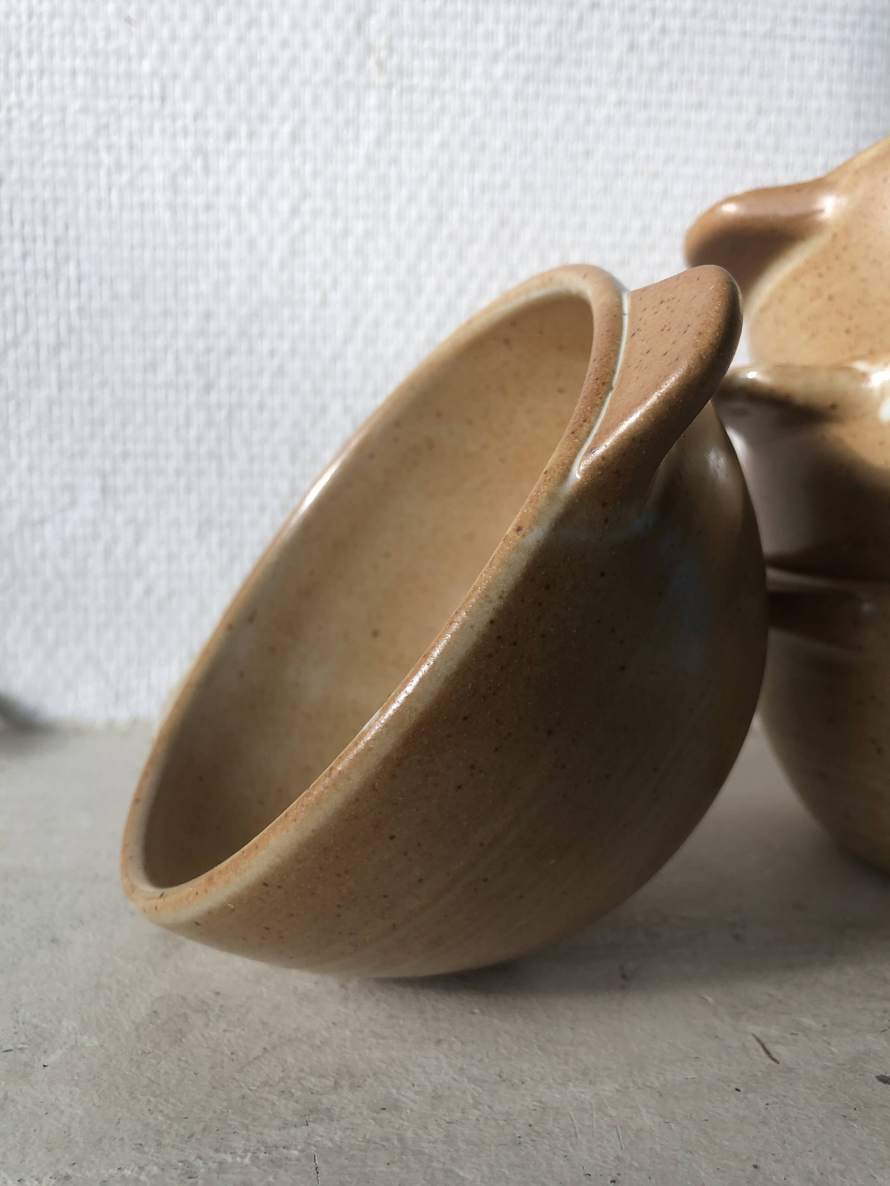 Stoneware ear bowls