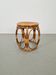 Round Bentwood and Rattan Webbing Stool, 1970s