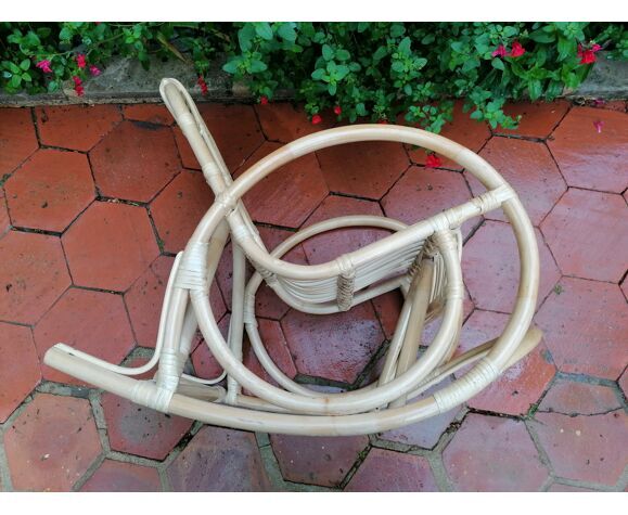Rocking-chair child rattan