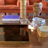 Vase en bambou Hollywood Regency, Italie 1970