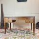 Bureau Plat Double Face En Acajou De Style Louis XVI XIX Eme Siècle