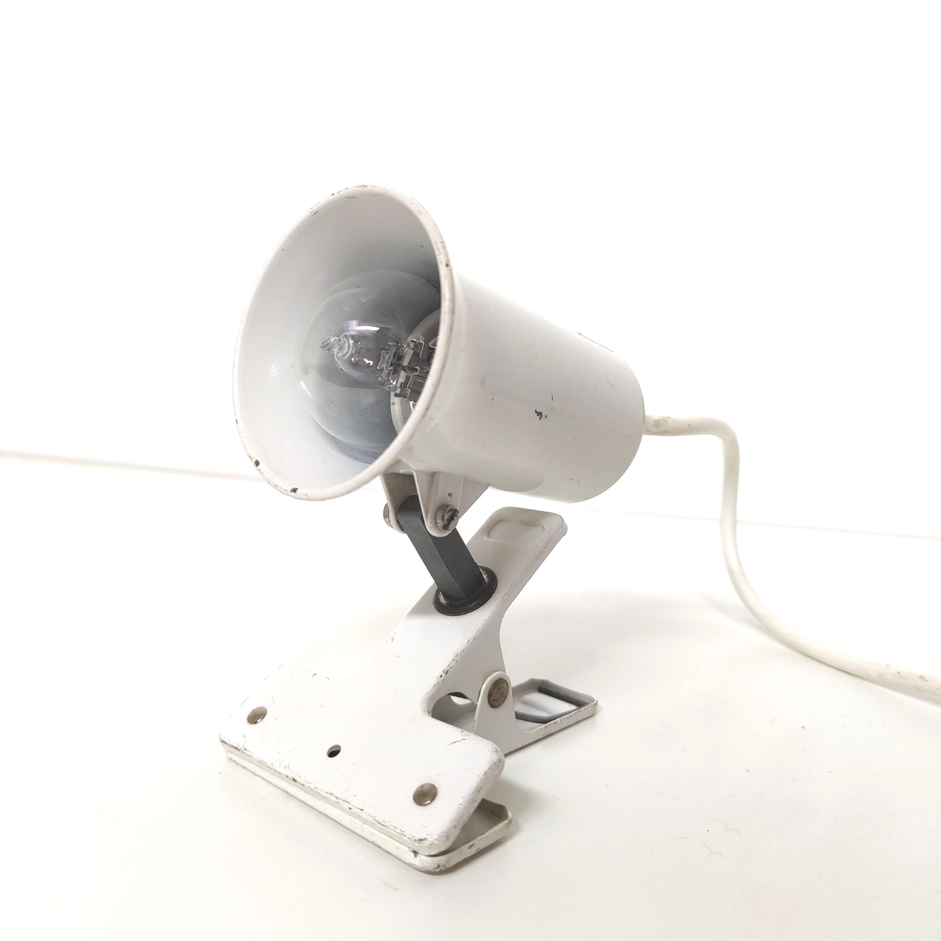 Spot lamp with clip Lita in metal 70s