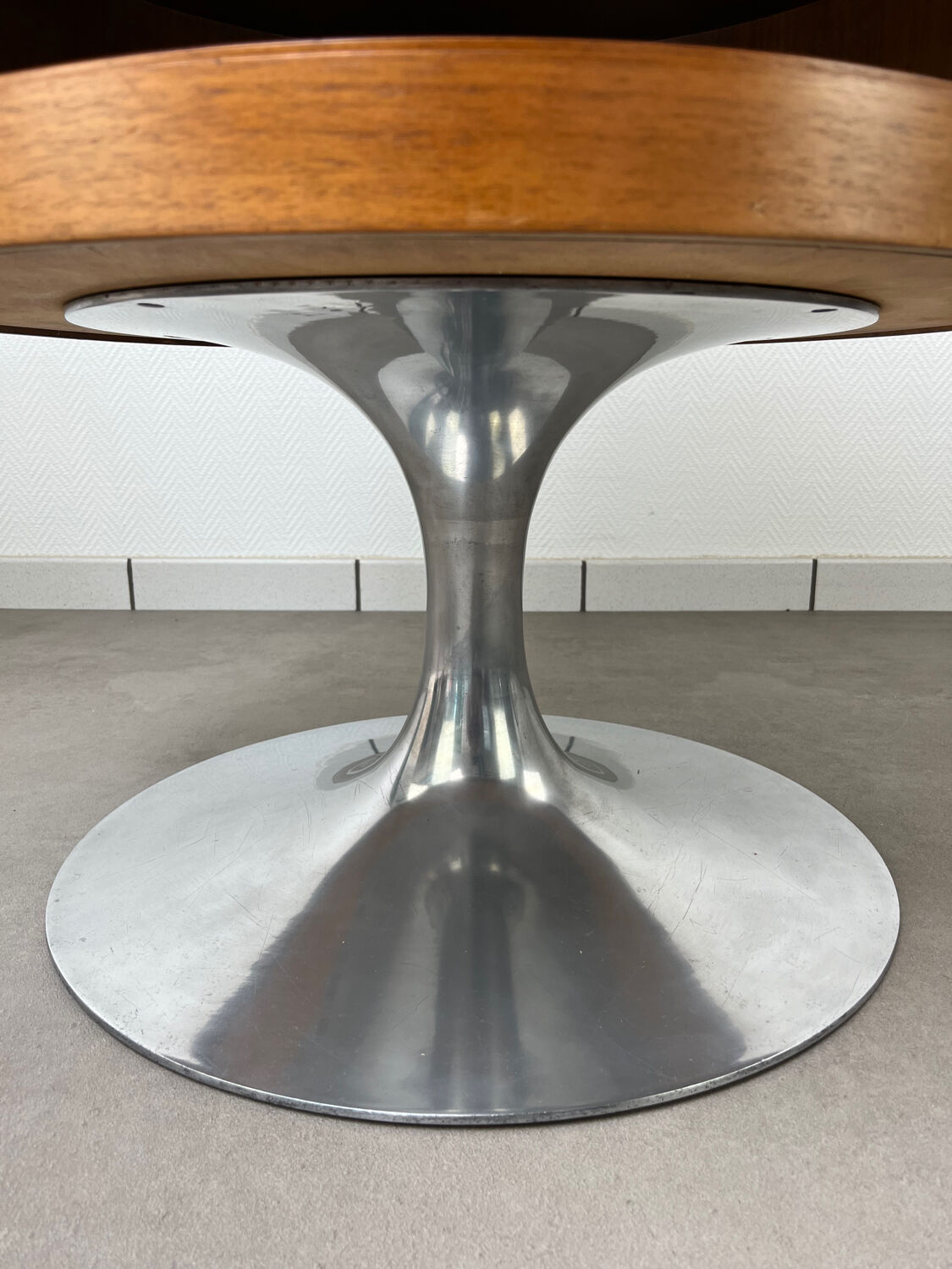 Arkana Maurice Burke, swivel side table with tulip base.