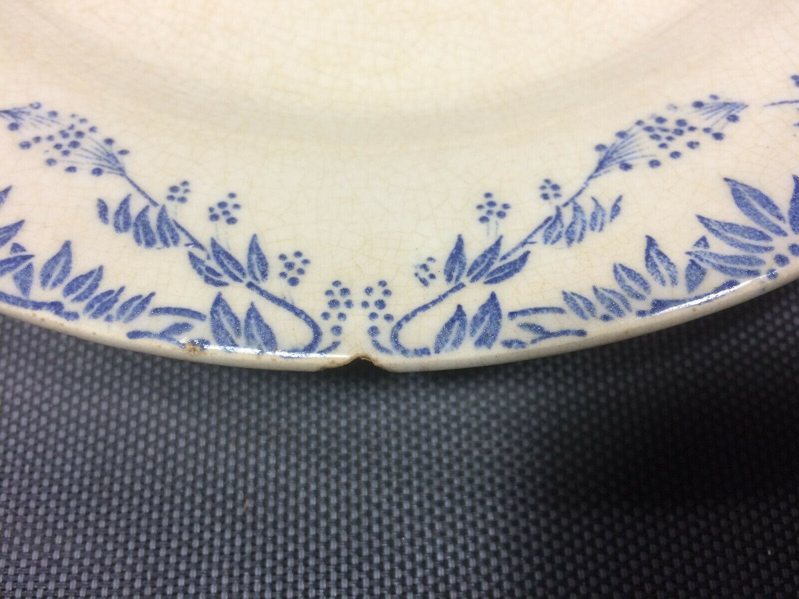 Lot 2 old plates Creil - Montereau model Mireille