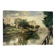 Stroll along a riverbank, oil on canvas