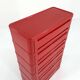 Red cabinet model “4964” by Olaf Von Bohr for Kartell, 1970
