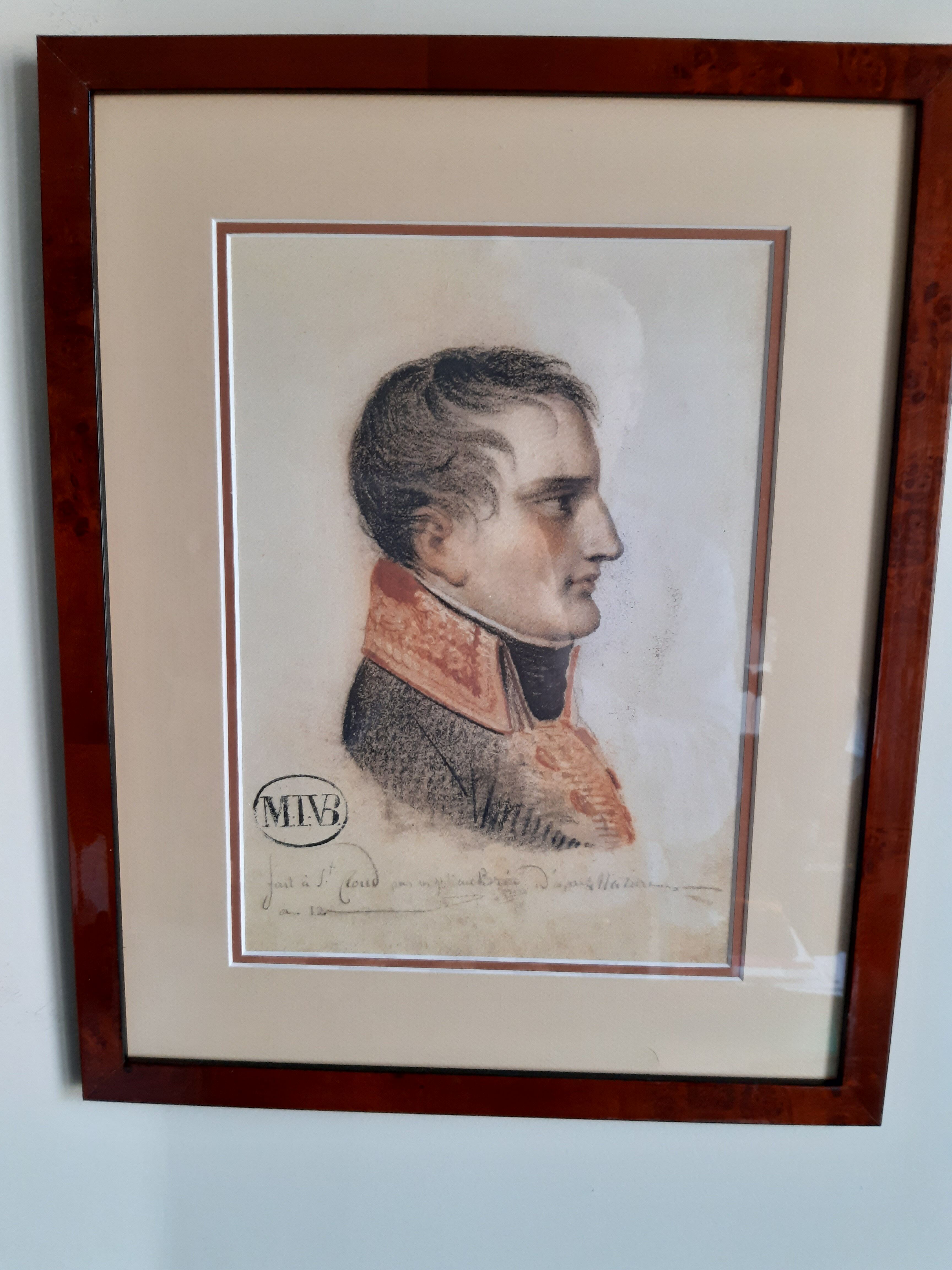 Profile portrait of Napoleon Bonaparte 1st Consul