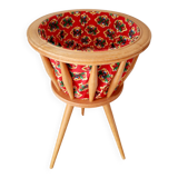 Vintage sewing basket worker