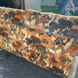 Canapé convertible vintage en velours