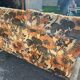 Vintage velvet convertible sofa
