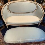 Louis XVI basket sofa from the 18th century