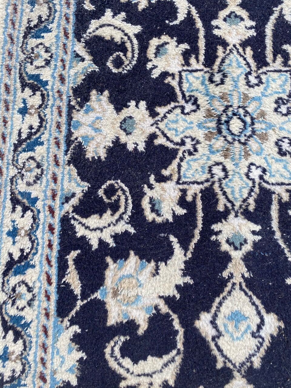 Pair of persian Naiin carpets 59x92 cm