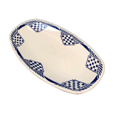 Ravier dish signed Moulin des loups Hamage Orchies Nord France model Pantin