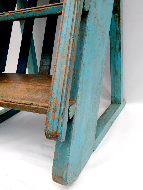 Blue stepladder