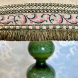 Green ceramic sun lamp/table, Kaiser Leuchten, Germany, 1960s elegance.