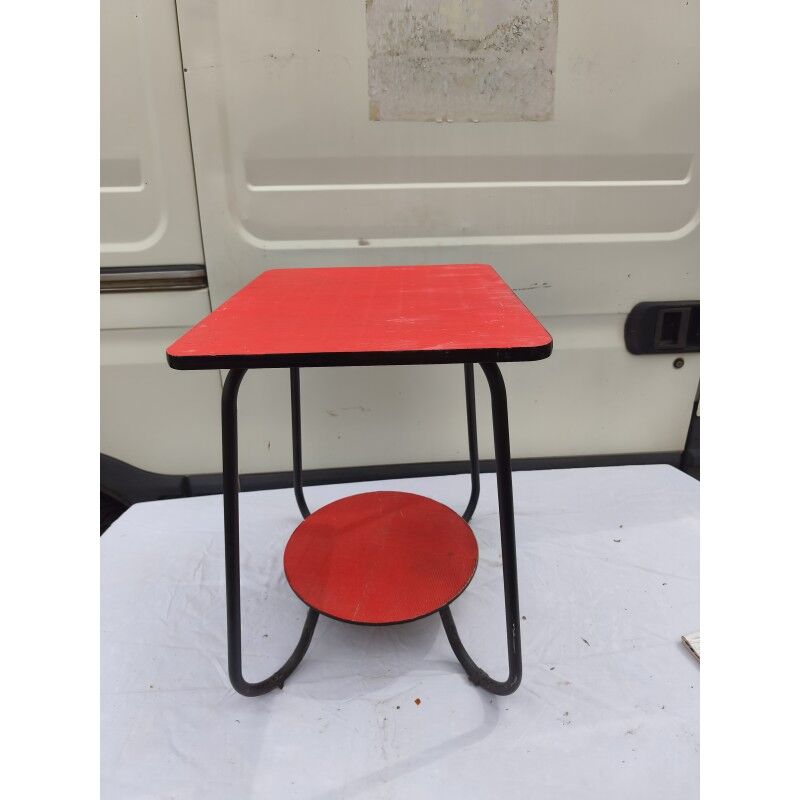 Table vintage fer et bois