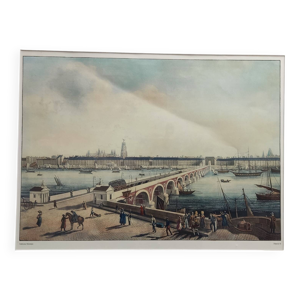 Tableau Vue De Bordeaux, - pierre