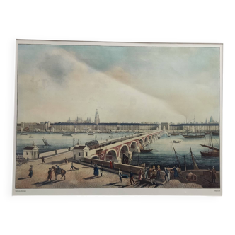 Tableau Vue De Bordeaux, Le Pont De Pierre