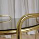 Vintage Smoked Glass Serving Trolley: 1970s Mid-Century Modern Bar Cart