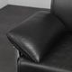 Leather and chrome lounge chair, Italy, 1990s
