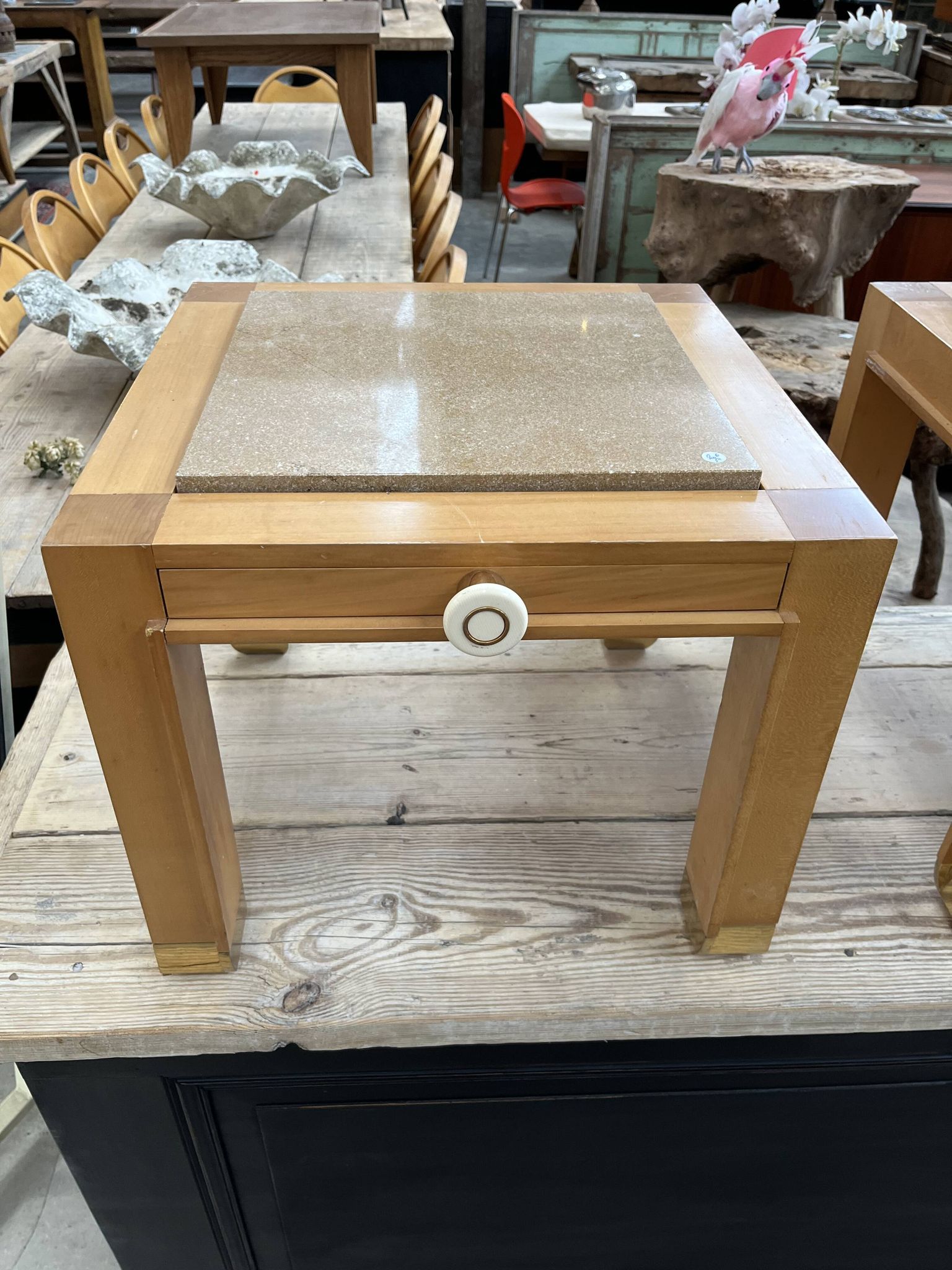 Pair of 80's bedside tables