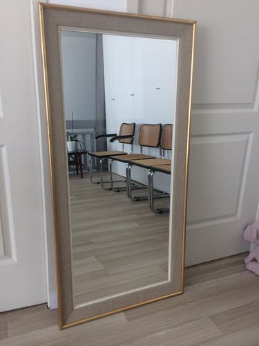 Golden old mirror 120x60cm