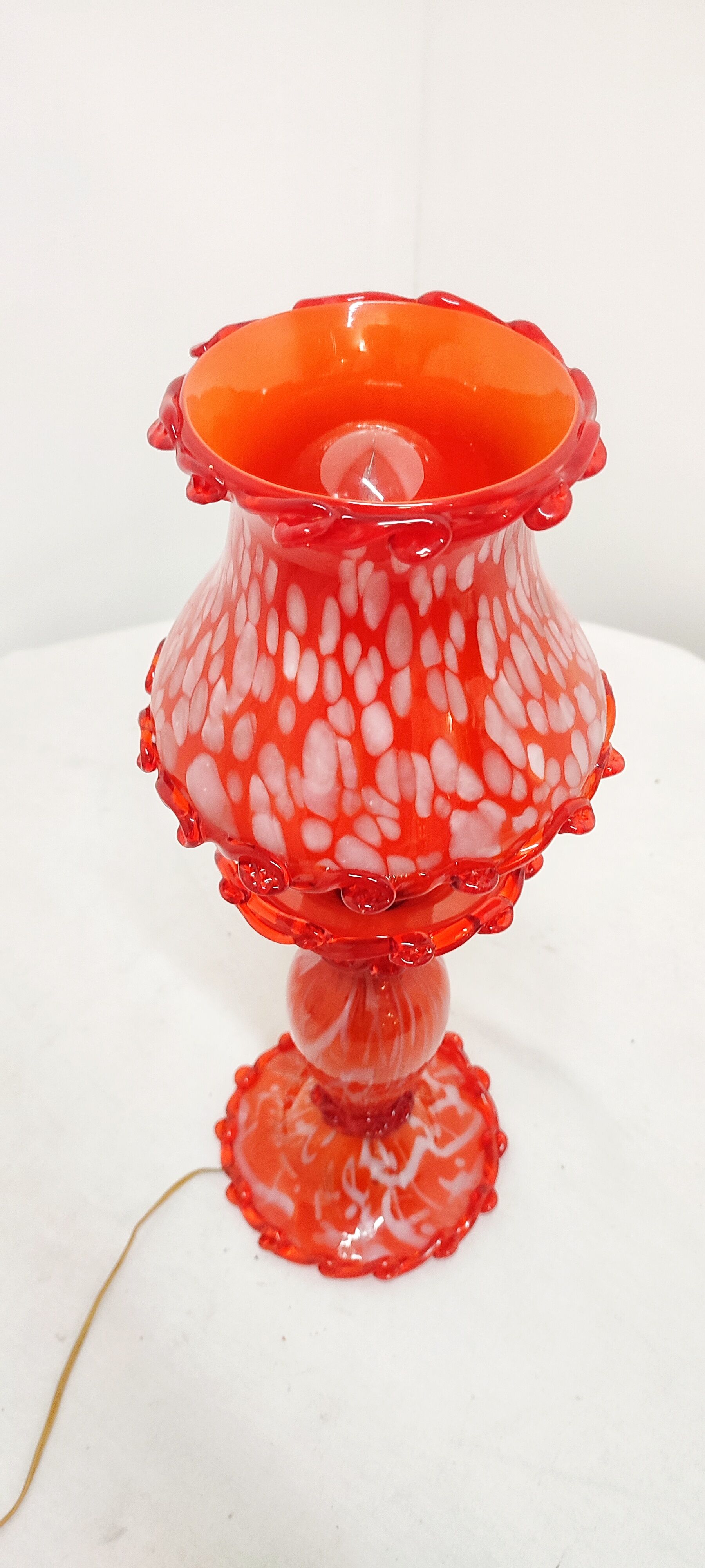 Murano glass table lamp. Italy, 1980
