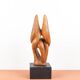 Dragoljub Milosevic - Vintage plaster sculpture "Standing Couple" circa 1970