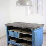 Industrial workbench in oak