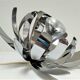 Suspension Fleur de Lumière stainless steel design Jocelyne Trocmé