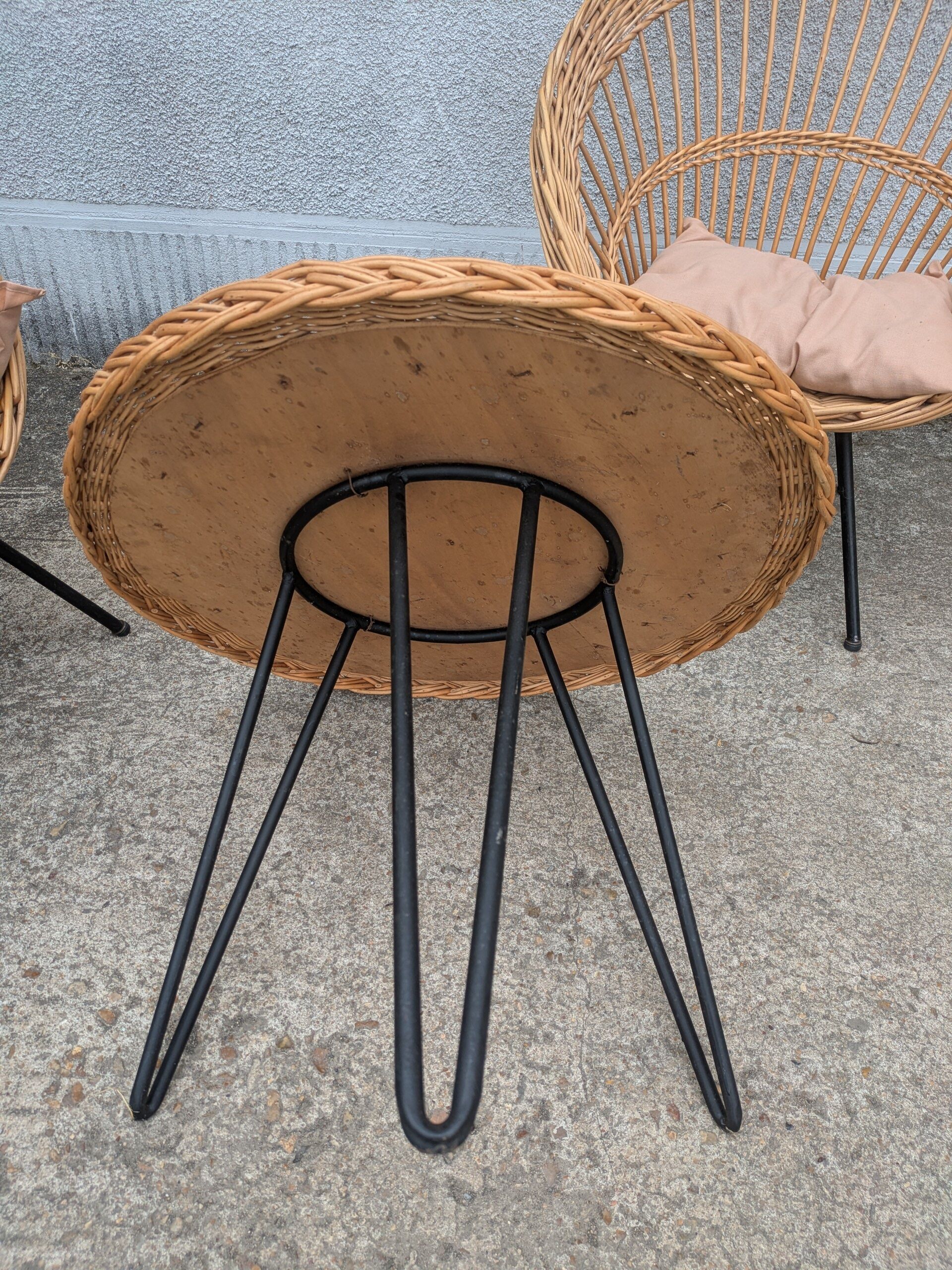 Rattan garden furniture
