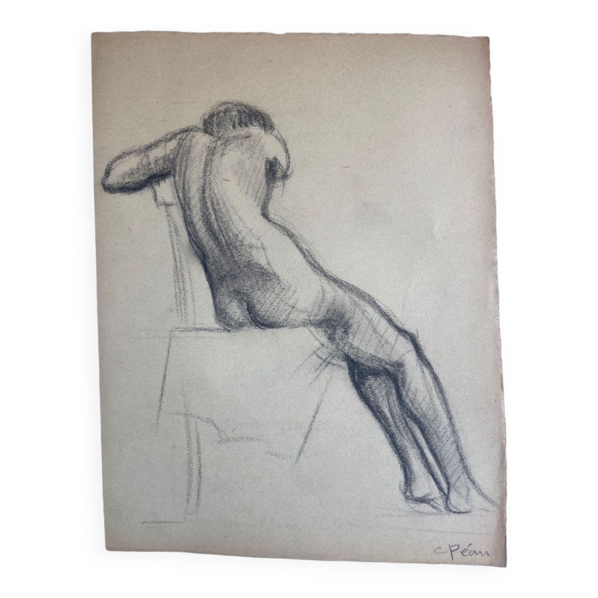 Female nude drawing
