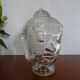 Old molded glass head - vintage blown glass - Object of curiosity