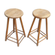 Pair of vintage top stools