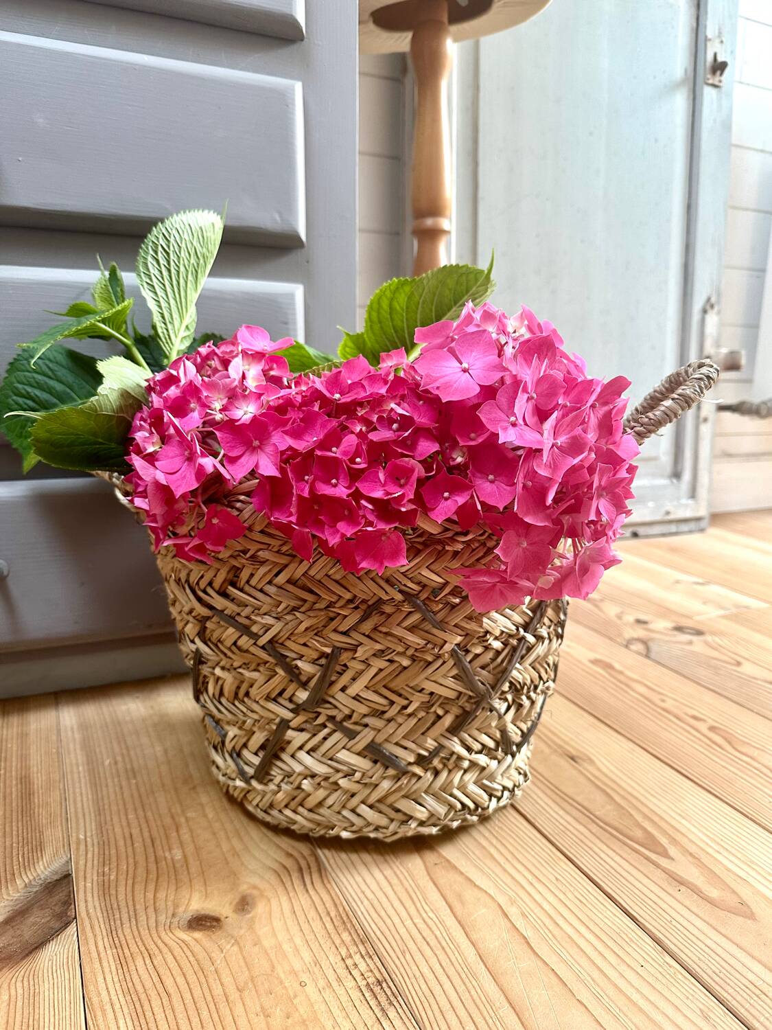 Lot of 3 old baskets