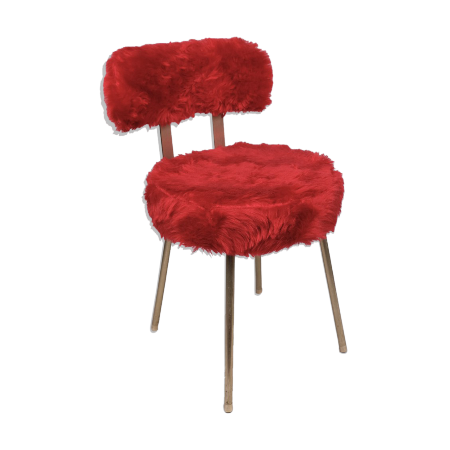 Red moumoute armchair