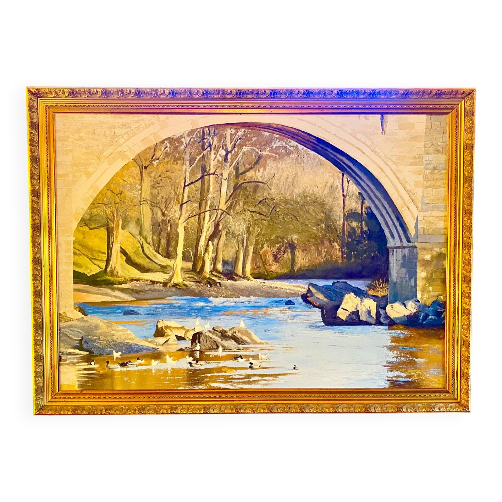 Peinture à l'huile originale – Pont du Diable, Kirkby Lonsdale (2000) – Booth