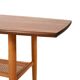 Coffee table in teak with boat shape