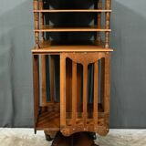 Revolving Walnut Bookcase, stamped G.Lancelin – 1900