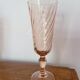 Champagne flutes in pink glass from Arcoroc Luminarc model Rosaline.