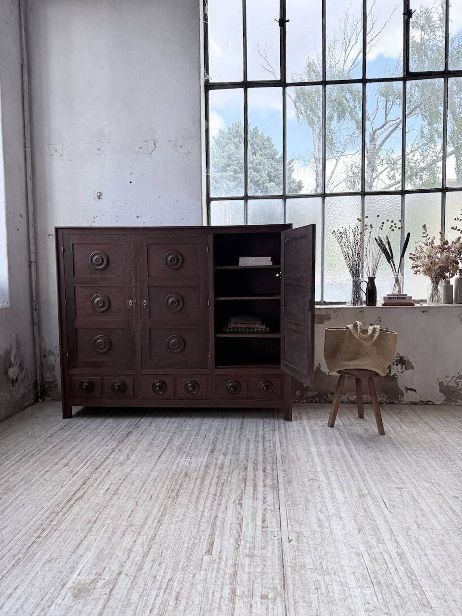 Oak wardrobe "Basque" Dudouyt